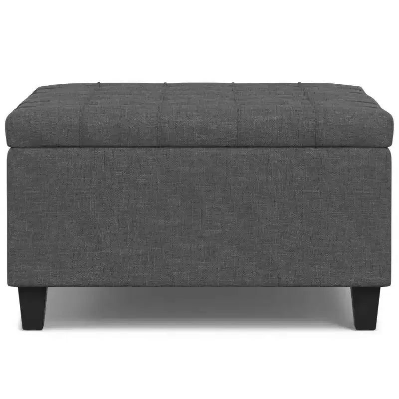 Pouf carré de rangement et table basse