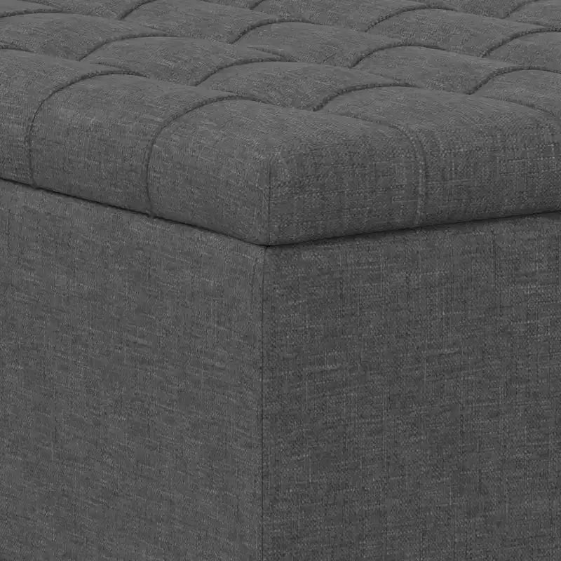 Pouf carré de rangement et table basse