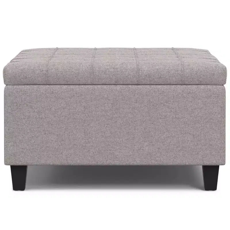 Pouf carré de rangement et table basse