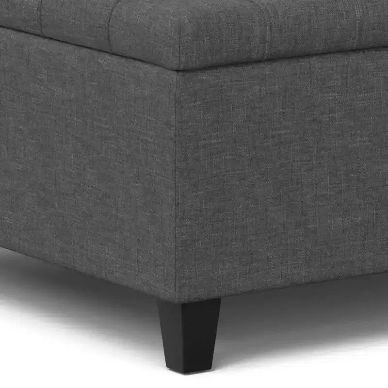 Pouf carré de rangement et table basse