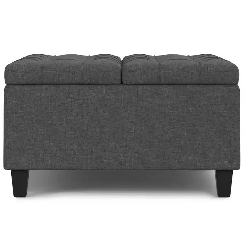 Pouf carré de rangement et table basse
