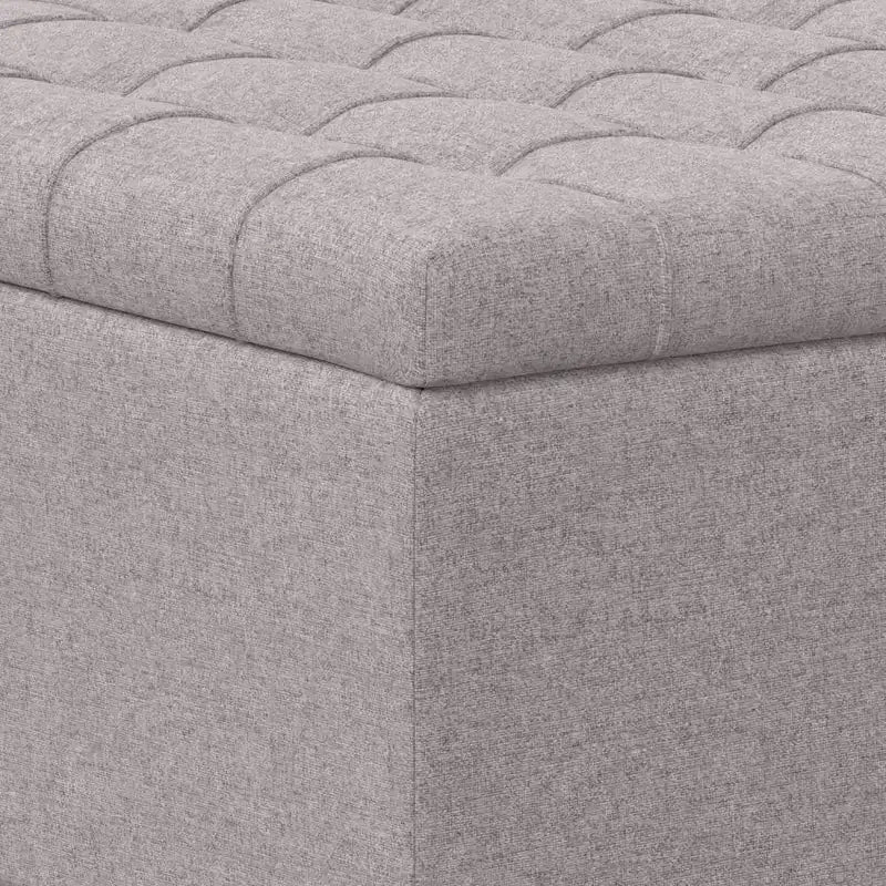 Pouf carré de rangement et table basse
