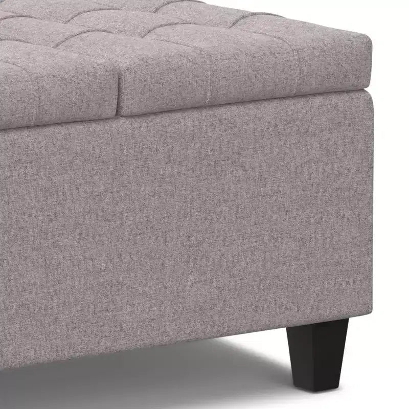 Pouf carré de rangement et table basse
