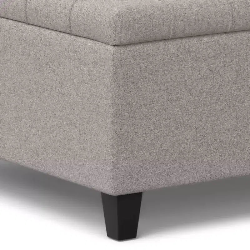 Pouf carré de rangement et table basse