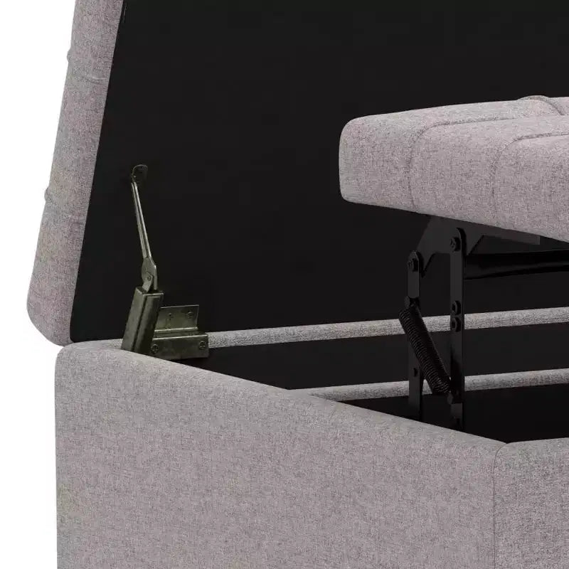 Pouf carré de rangement et table basse
