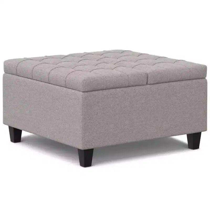 WyndenHall Elliot Small Square Coffee Table Storage Ottoman