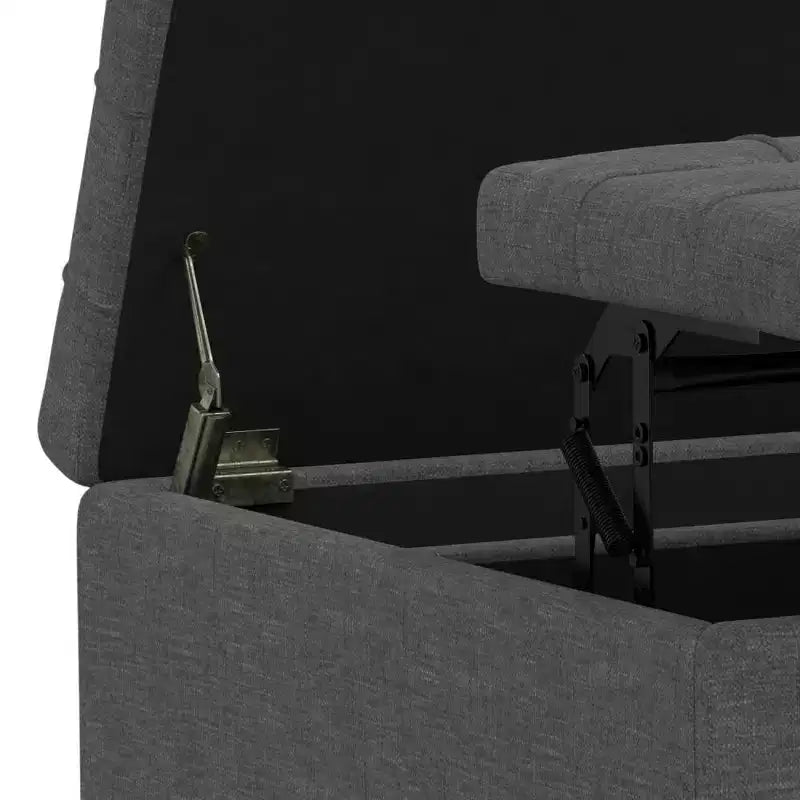 Pouf carré de rangement et table basse
