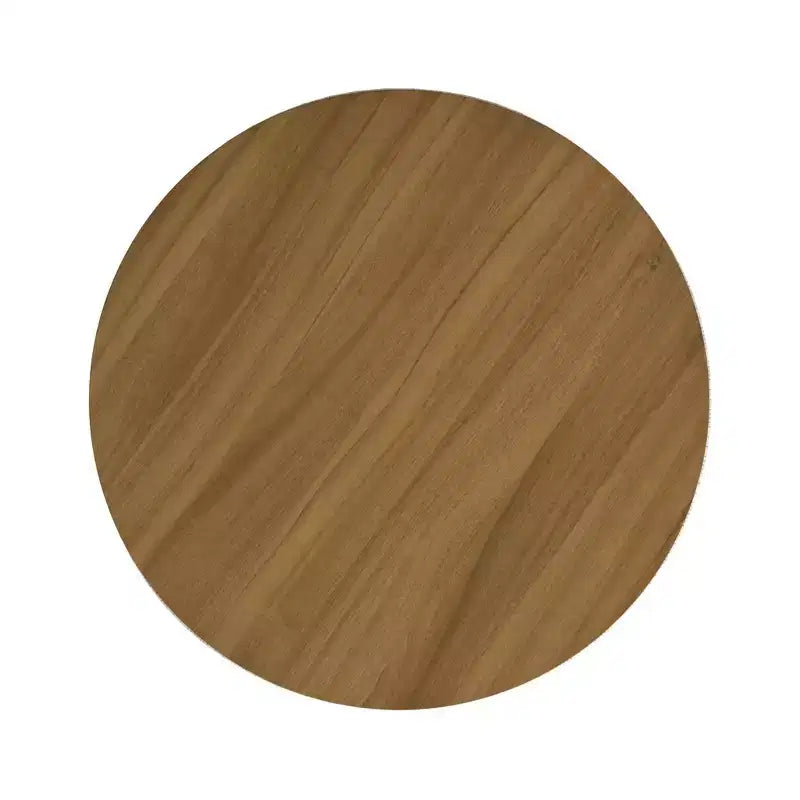 Ottoman de rangement à plateau en bois