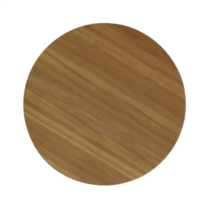 Ottoman de rangement à plateau en bois