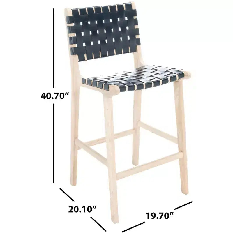 Tabouret de comptoir en cuir