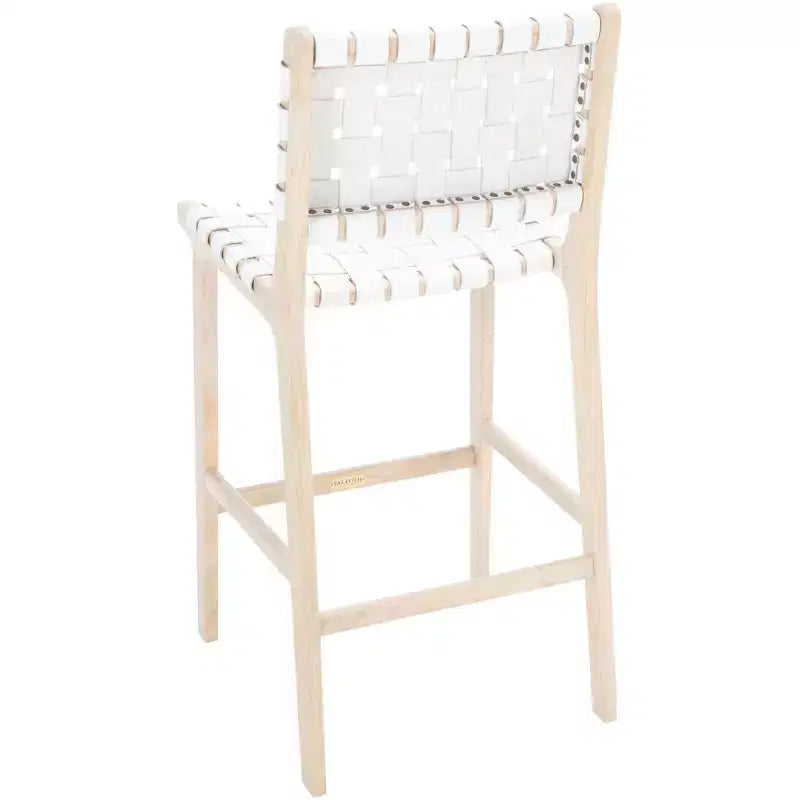 Tabouret de comptoir en cuir