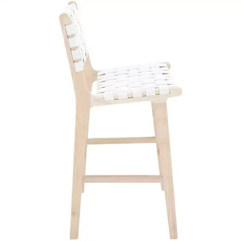 Tabouret de comptoir en cuir
