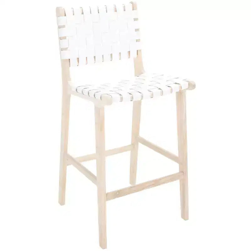 Tabouret de comptoir en cuir