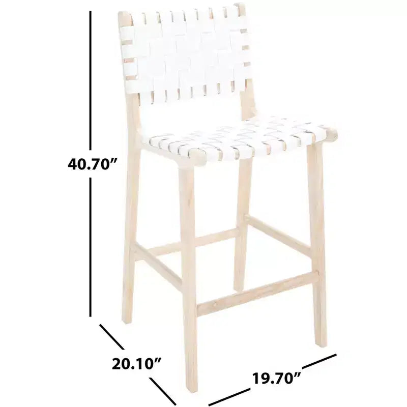 Tabouret de comptoir en cuir