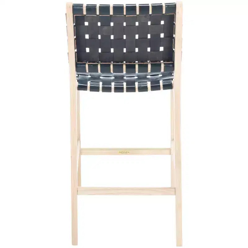 Tabouret de comptoir en cuir