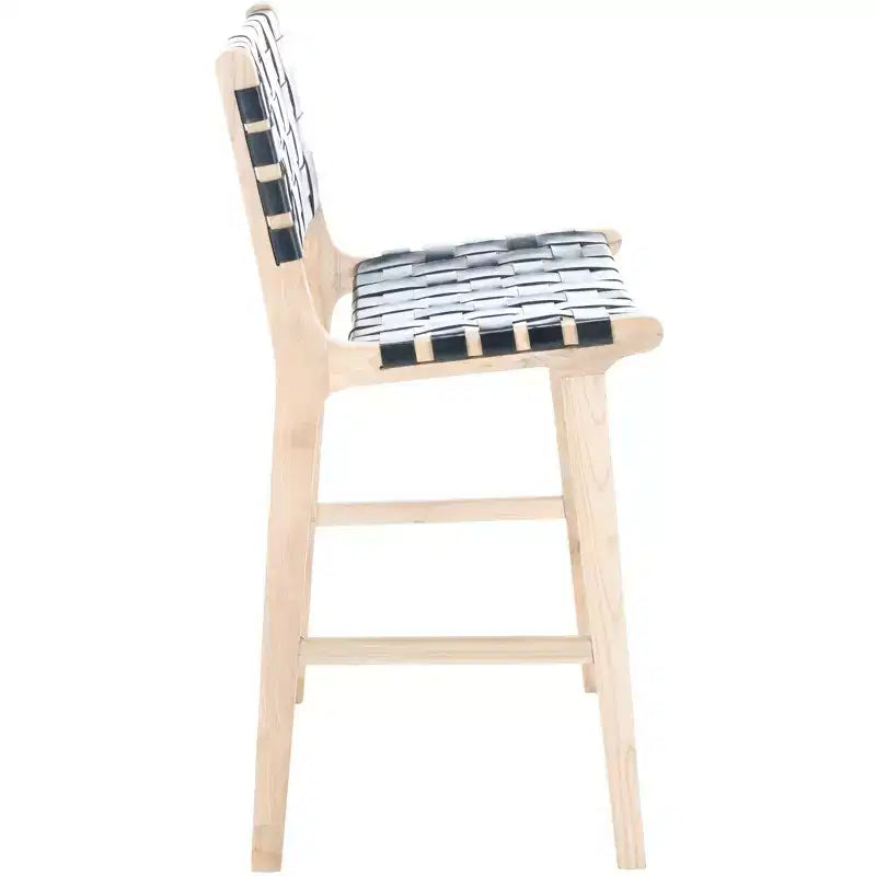 Tabouret de comptoir en cuir