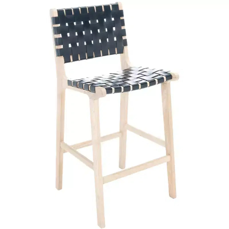 Tabouret de comptoir en cuir