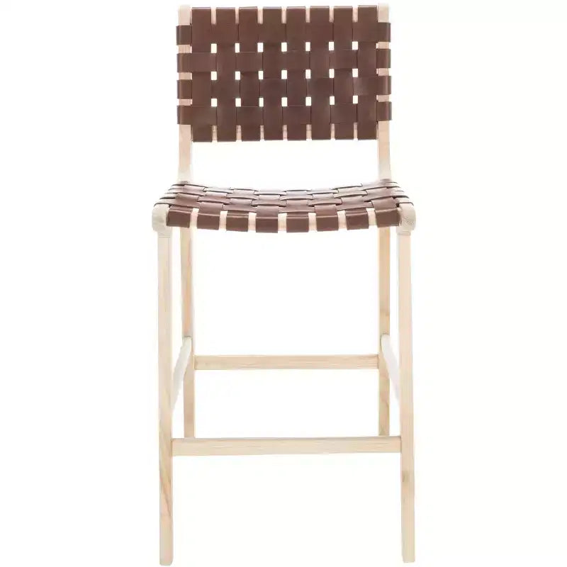 Tabouret de comptoir en cuir