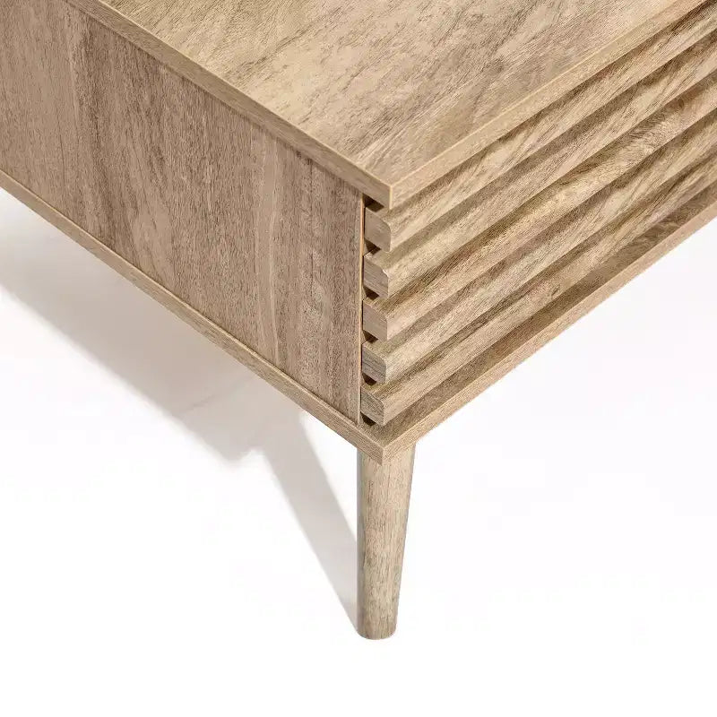 Table basse rectangulaire de style Mid-Century Modern avec rangement