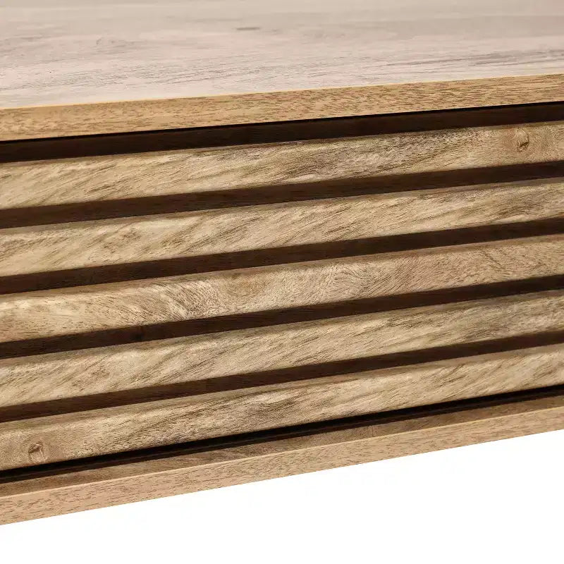 Table basse rectangulaire de style Mid-Century Modern avec rangement