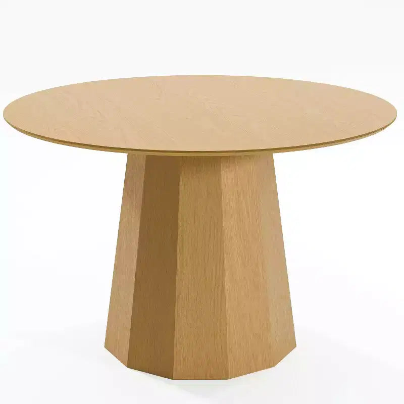 Table à manger ronde en bois style Mid-Century