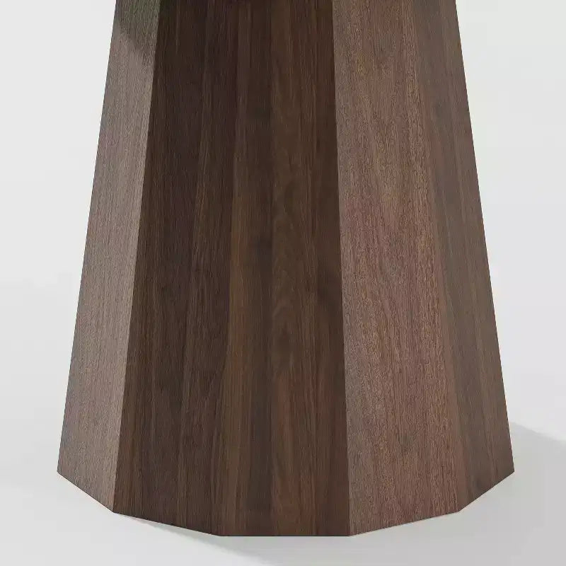 Table à manger ronde en bois style Mid-Century