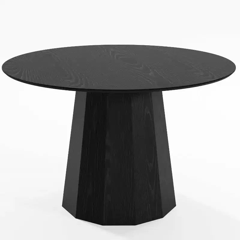 Table à manger ronde en bois style Mid-Century