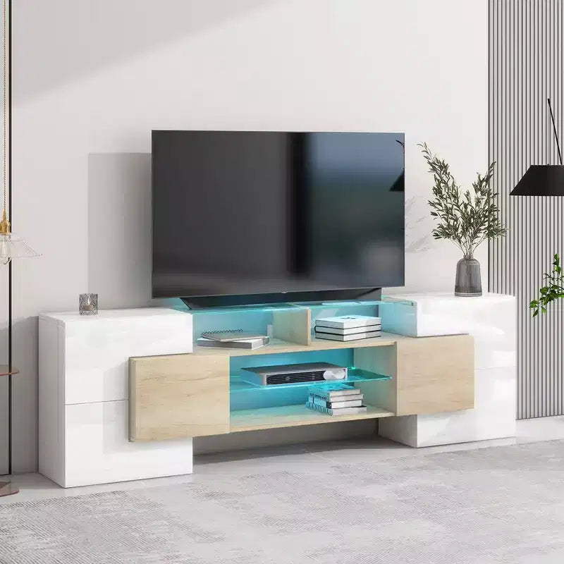 Meuble TV en verre pour salon
