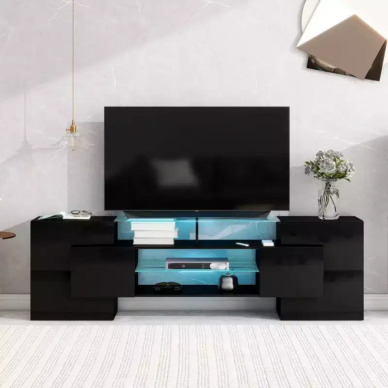 Meuble TV en verre pour salon